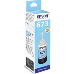Epson Ink 673 Light Cyan Ink Bottle 