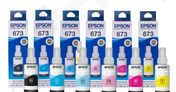 Part 673 Epson 673 Ink Bottle – High-Yield, Vibrant Colors, Reliable EcoTank ...