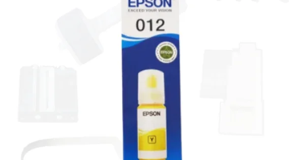 Epson Ink 012 Yellow Ink Bottle – High-Yield Ink for EcoTank Printers