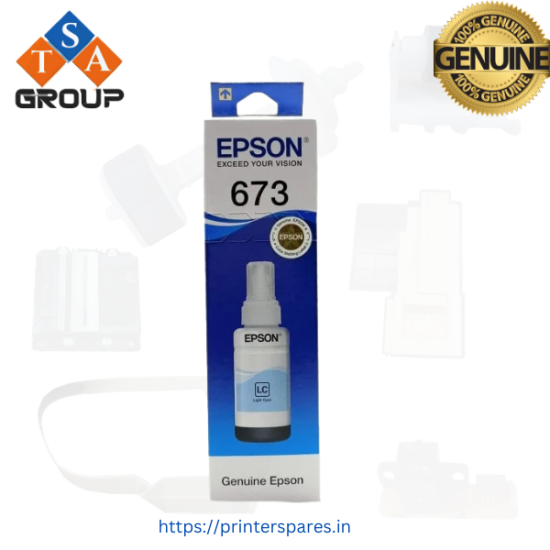 Epson Ink 673 Light Cyan Ink Bottle Epson Ink 673 Light Cyan Ink Bottle